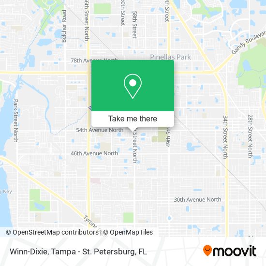 Winn-Dixie map