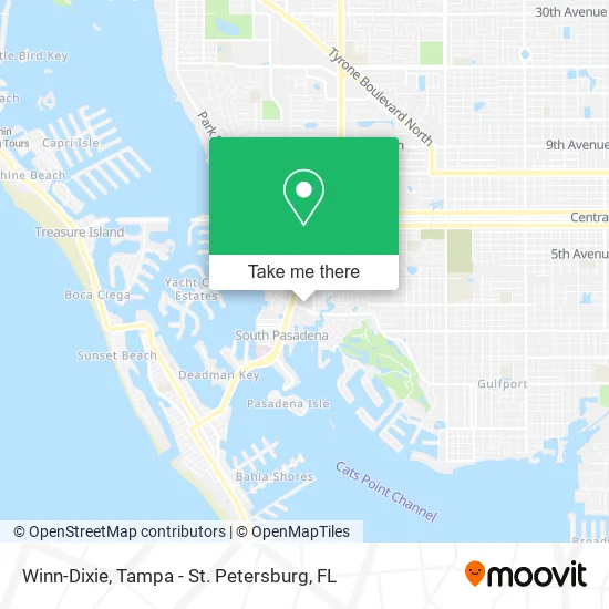 Winn-Dixie map