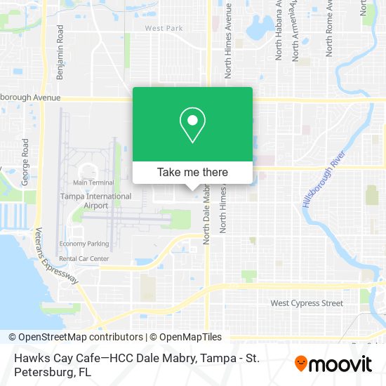 Mapa de Hawks Cay Cafe—HCC Dale Mabry