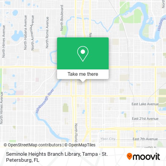 Mapa de Seminole Heights Branch Library