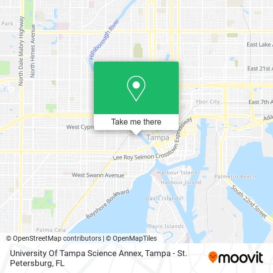 University Of Tampa Science Annex map