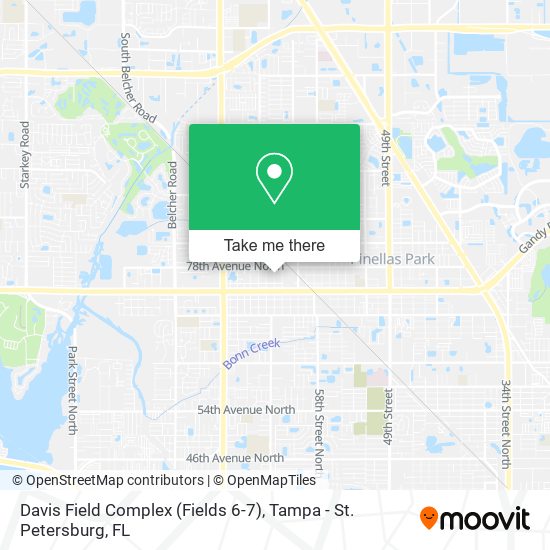 Davis Field Complex (Fields 6-7) map