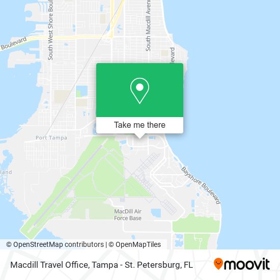 Macdill Travel Office map