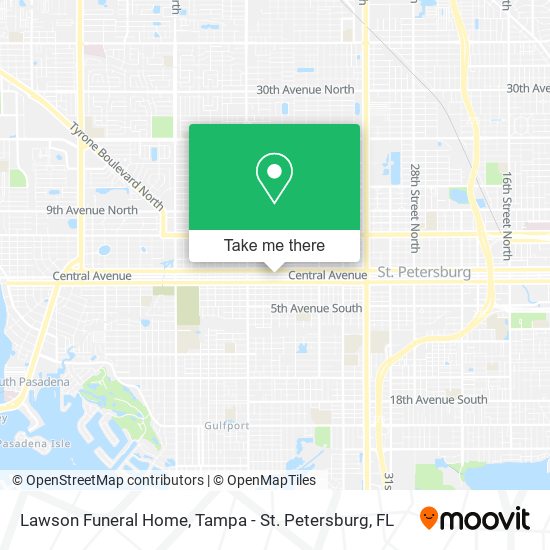 Lawson Funeral Home map