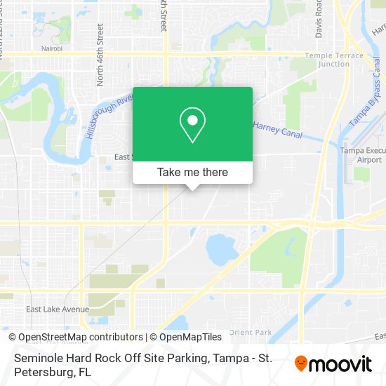 Seminole Hard Rock Off Site Parking map