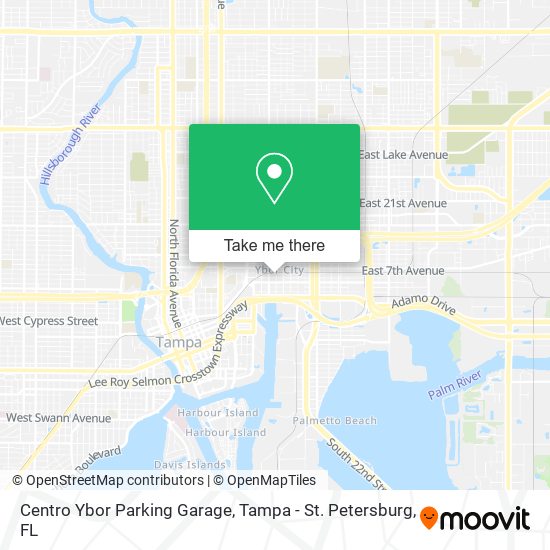 Mapa de Centro Ybor Parking Garage