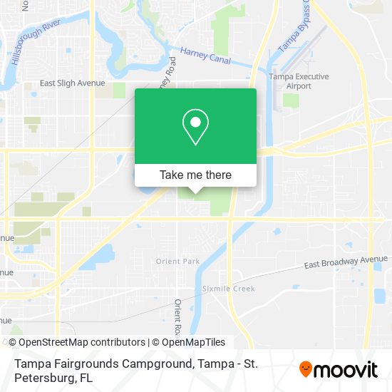 Mapa de Tampa Fairgrounds Campground