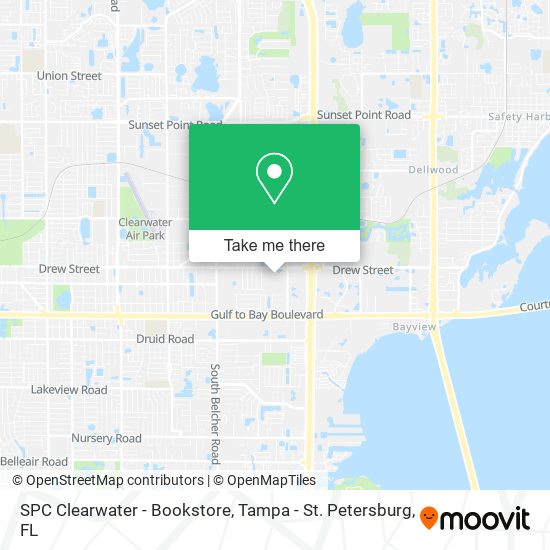 SPC Clearwater - Bookstore map