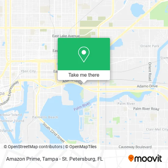 Mapa de Amazon Prime