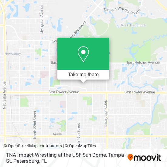 TNA Impact Wrestling at the USF Sun Dome map