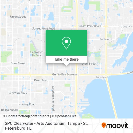 SPC Clearwater - Arts Auditorium map