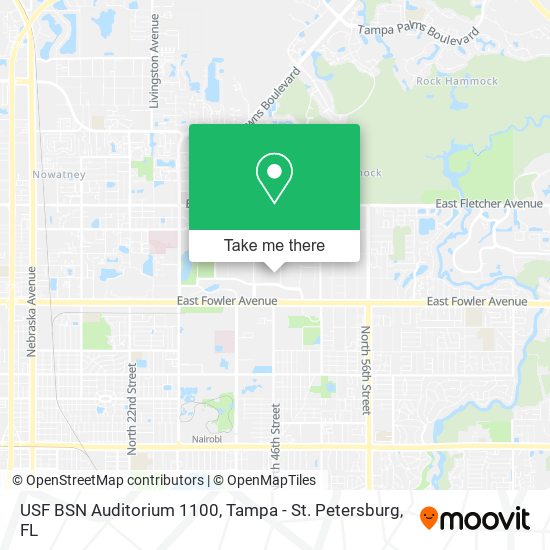 USF BSN Auditorium 1100 map