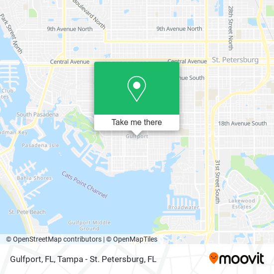 Gulfport, FL map