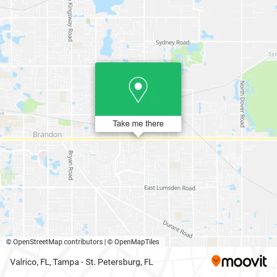 Valrico, FL map