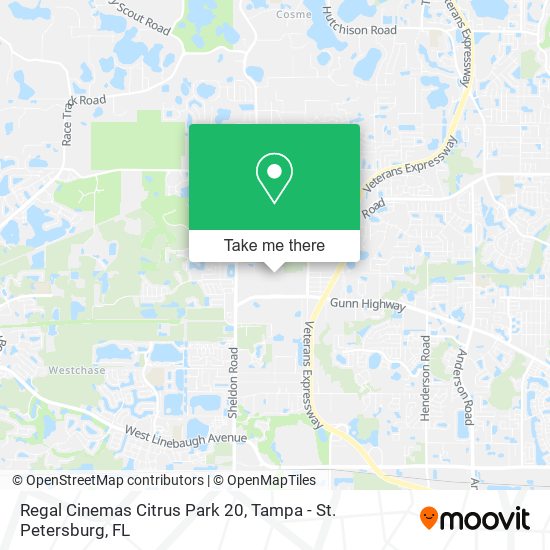 Mapa de Regal Cinemas Citrus Park 20