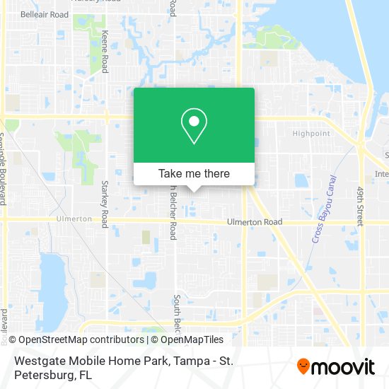 Westgate Mobile Home Park map
