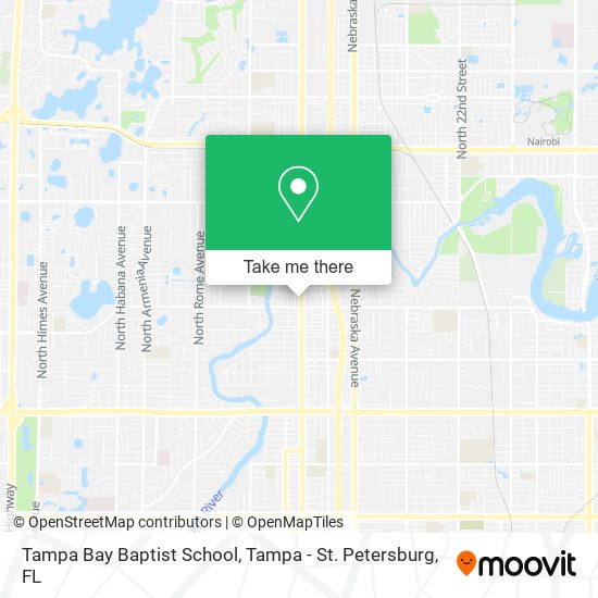 Mapa de Tampa Bay Baptist School