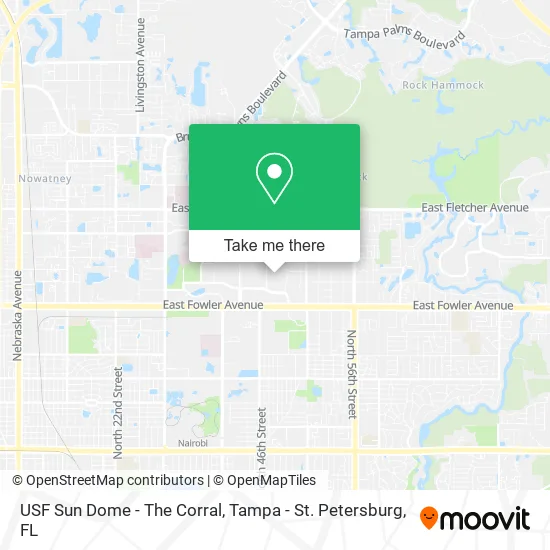 USF Sun Dome - The Corral map