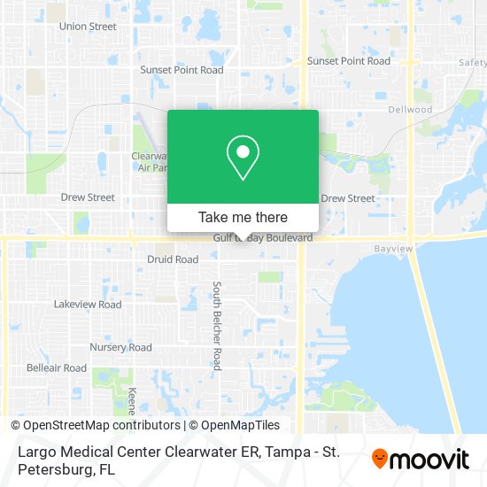 Largo Medical Center Clearwater ER map