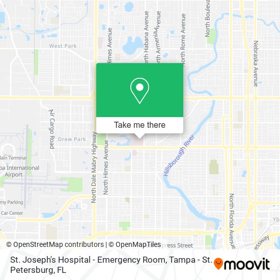 Mapa de St. Joseph's Hospital - Emergency Room