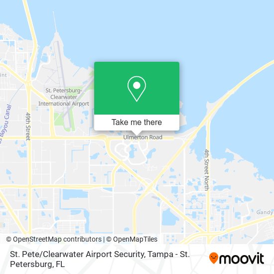 St. Pete / Clearwater Airport Security map