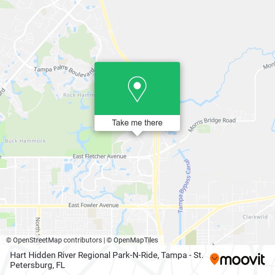 Hart Hidden River Regional Park-N-Ride map