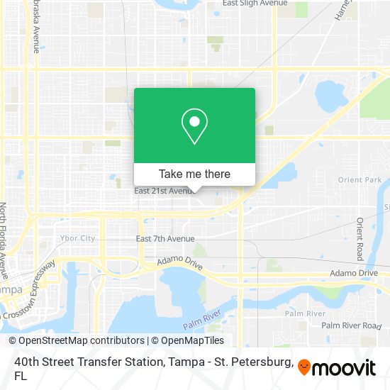 Mapa de 40th Street Transfer Station