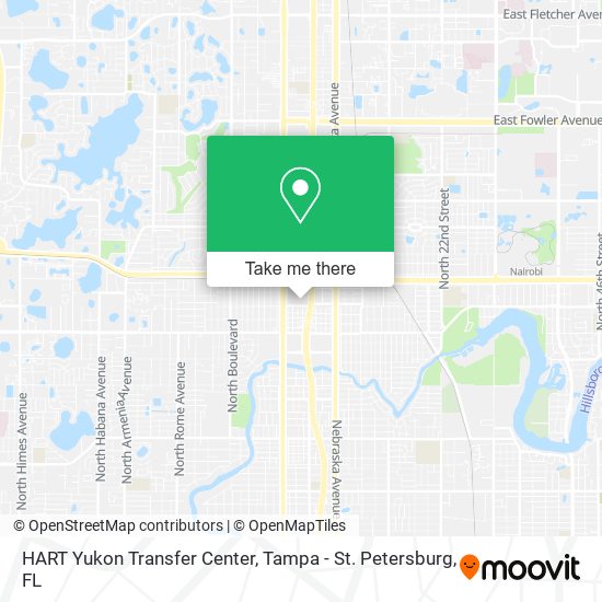 Mapa de HART Yukon Transfer Center