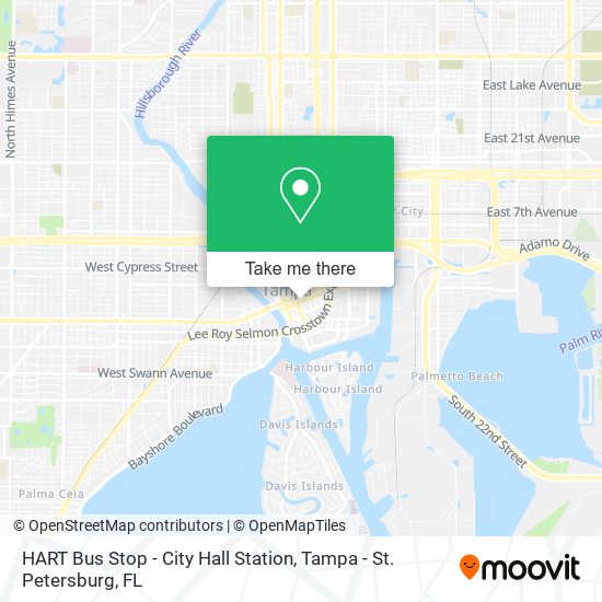 HART Bus Stop - City Hall Station map