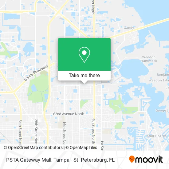 PSTA Gateway Mall map
