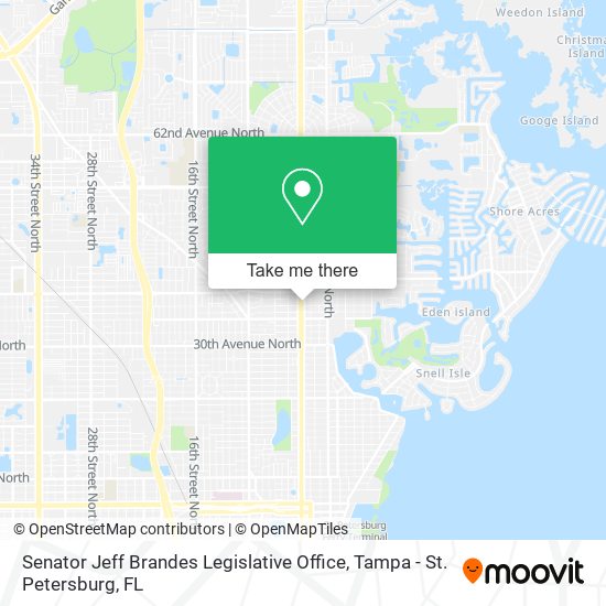 Mapa de Senator Jeff Brandes Legislative Office