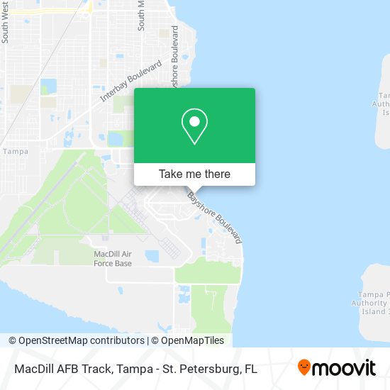 Mapa de MacDill AFB Track