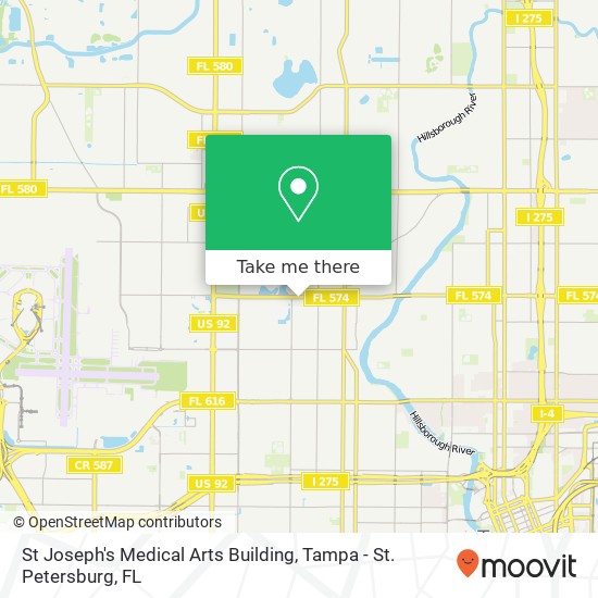 How to get to St Joseph's Medical Arts Building in Tampa by Bus?