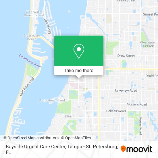 Mapa de Bayside Urgent Care Center