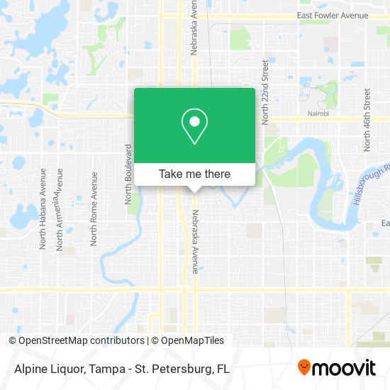 Alpine Liquor map