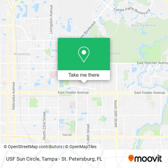 Mapa de USF Sun Circle