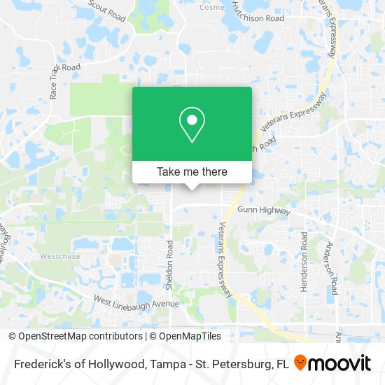 Frederick's of Hollywood map