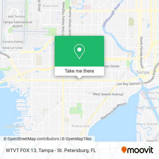 Mapa de WTVT FOX 13
