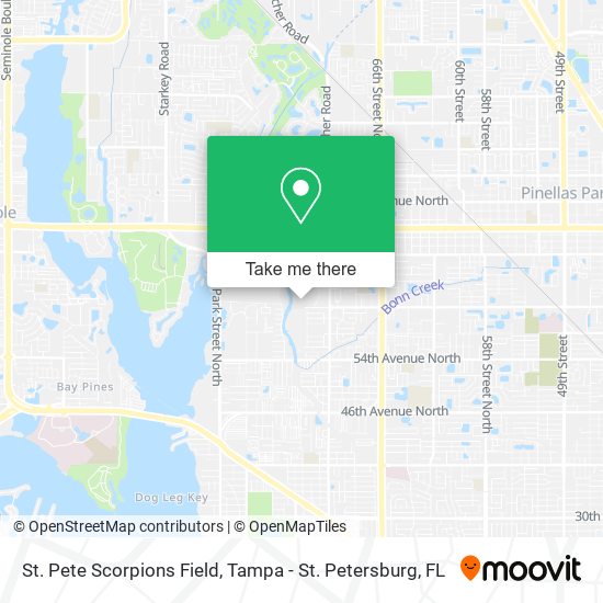 Mapa de St. Pete Scorpions Field