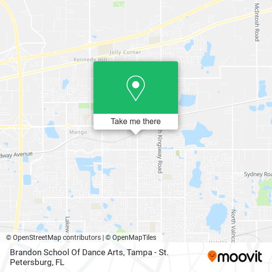 Brandon School Of Dance Arts map