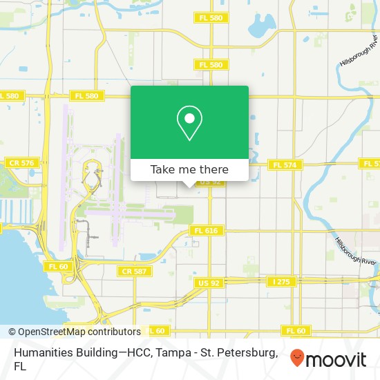 Mapa de Humanities Building—HCC
