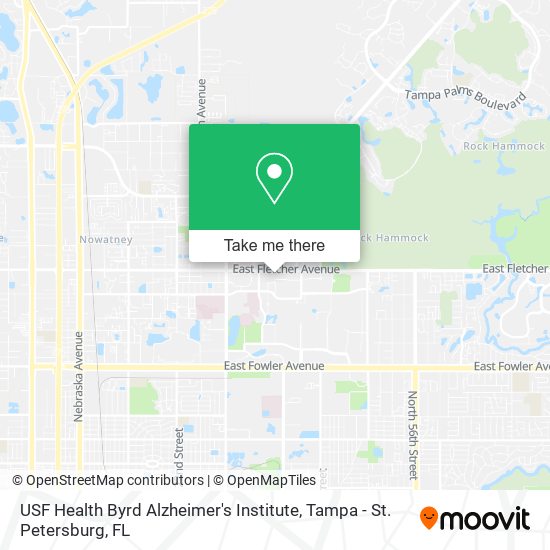 USF Health Byrd Alzheimer's Institute map