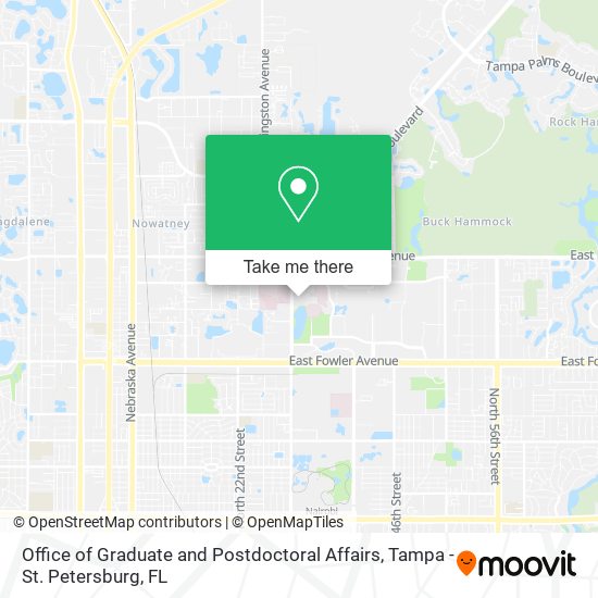 Office of Graduate and Postdoctoral Affairs map