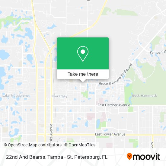 22nd And Bearss map