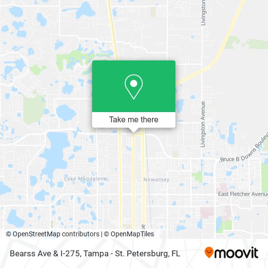 Bearss Ave & I-275 map