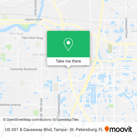 Mapa de US 301 & Causeway Blvd