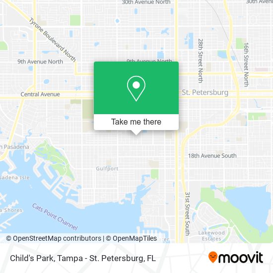 Child's Park map