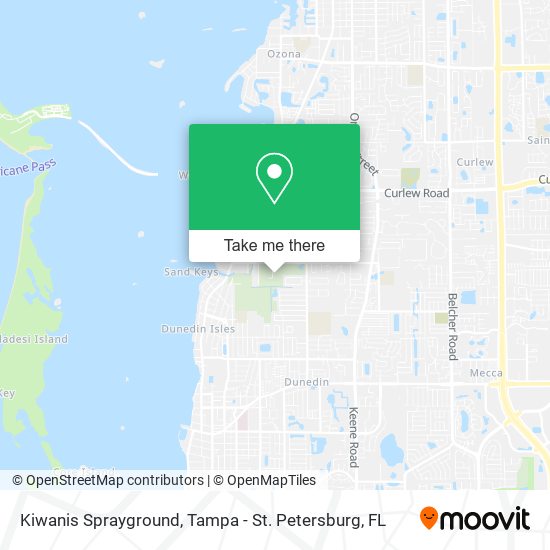 Mapa de Kiwanis Sprayground