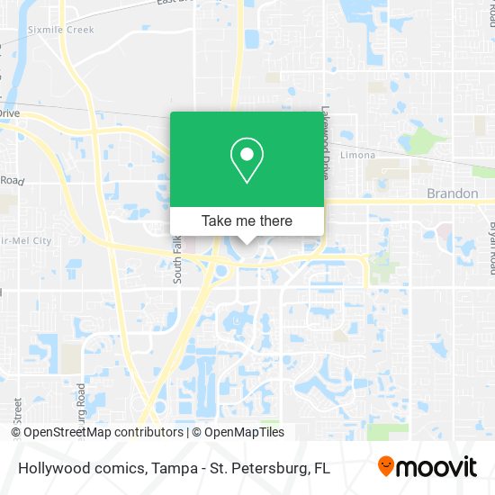 Hollywood comics map