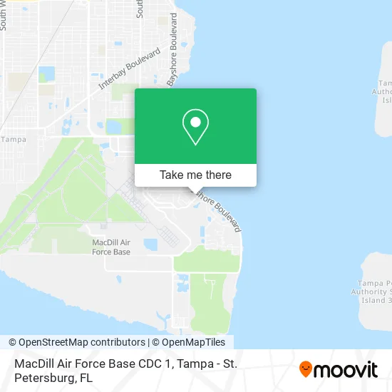 MacDill Air Force Base CDC 1 map